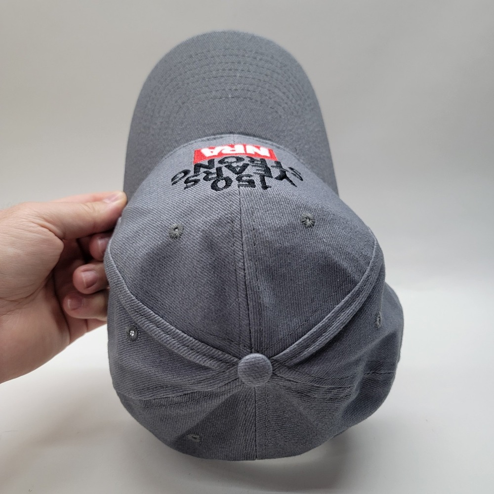 NRA 150 Years Strong Hat Adjustable Gray National Rifle Association Baseball Cap - Picture 7 of 7